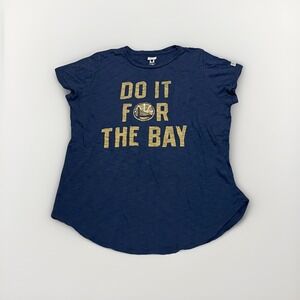 NBA Women's Golden State Warriors Graphic The Bay  T-Shirt Blue Size M Medium